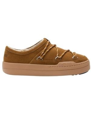 Moon Boot Park Suede Slippers - Brown