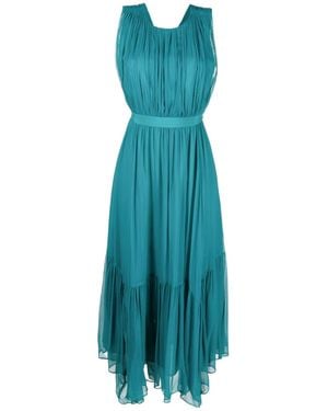 Ulla Johnson Silk Chiffon Mid-Length Dress - Blue