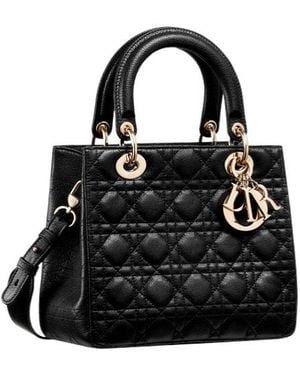 Dior Medium Soft Lady Bag - Black