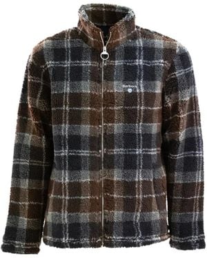 Barbour Tartan Check-Patterm Jacket - Black