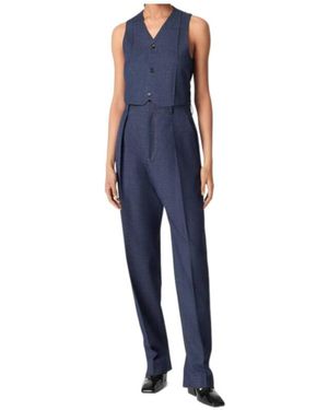 Bottega Veneta Tapered Leg Trousers - Blue