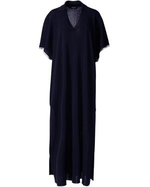 Fabiana Filippi V-Neck Dress - Blue