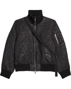 Helmut Lang Seatbelt Bomber Jacket - Black
