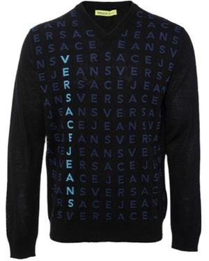 Versace Jeans Couture Logo Detail Pullover - Blue