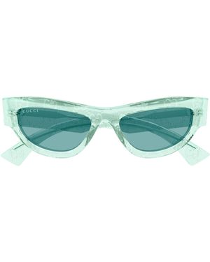 Gucci Eyewear Cat Eye Frame Sunglasses - Green