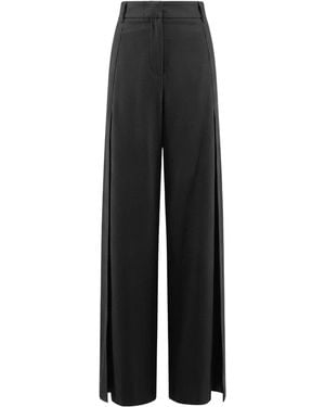 Semicouture Wide-Leg Tailored Pants - Black