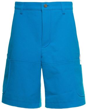 Jacquemus Cotton Bermuda Shorts - Blue
