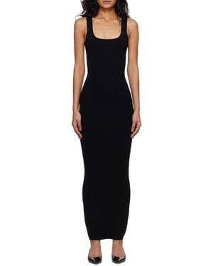 Entire studios Square Neck Midi Dress - Black