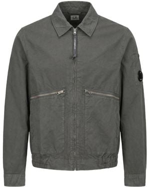 C.P. Company Shirt-Style Casual Jacket - Gray