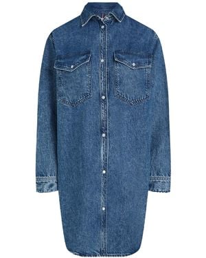 Tommy Hilfiger Long-Sleeved Denim Dress - Blue