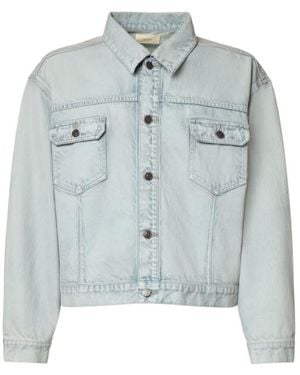 The Row Long-Sleeved Denim Jacket - Blue