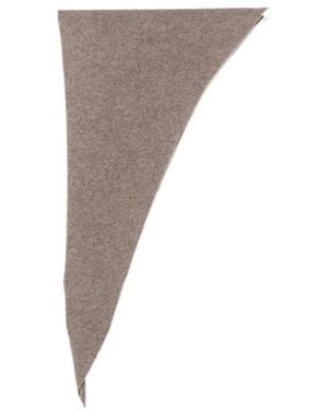 Lisa Yang Triangular Scarf - Brown