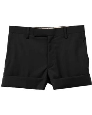 Junya Watanabe Rolled-Cuff Shorts - Black