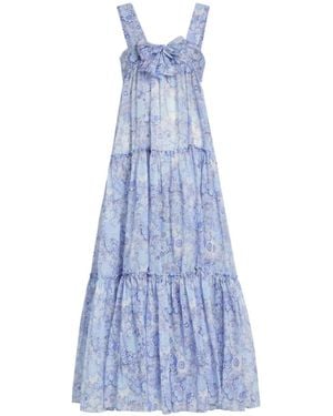Chloé Floral Print Dress - Blue