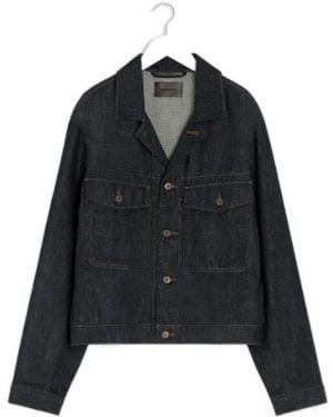 Lemaire Long Sleeved Buttoned Denim Jacket - Black
