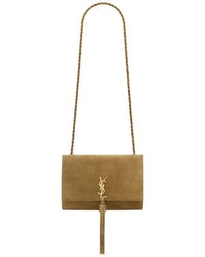 Saint Laurent Small Kate Tassel Bijoux - Metallic