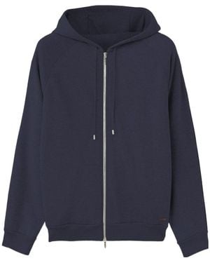 Loro Piana Zippered Pilot Jacket - Blue