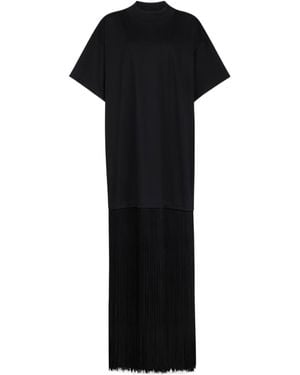 Alaïa Alaïa Fringed T-Shirt - Black