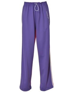 Khrisjoy Paneled Drawstring Pants - Purple