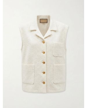 Gucci Gg Cotton Jersey Gilet - White