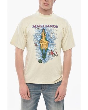 Magliano Logo-Print Crew-Neck T-Shirt - Gray