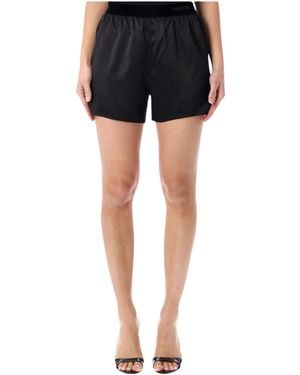 Tom Ford Logo Waistband Shorts - Blue