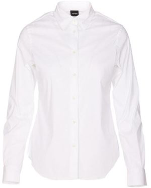 Aspesi Buttoned Long-Sleeved Shirt - White