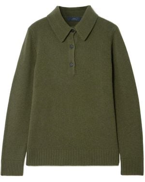 arch4 Bessi Cashmere Polo Sweater - Green