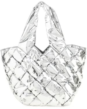 Bottega Veneta Cassette Knitted Handbag - White