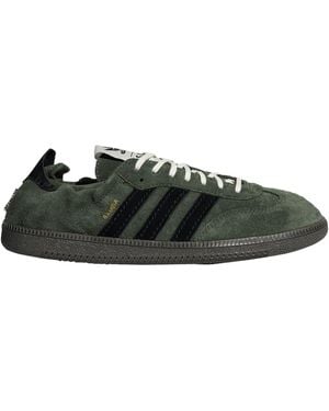 adidas Originals Faux Fur Low-Top Casual Shoes - Green
