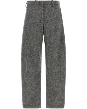 Magda Butrym Casual Trousers With Belt Loops - Grey