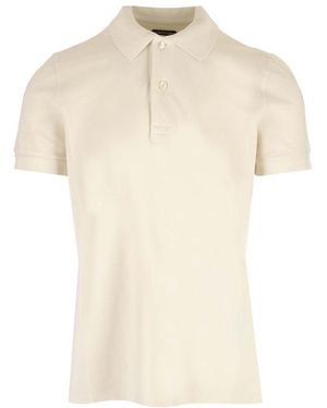 Tom Ford Short-Sleeved Polo Shirt - White