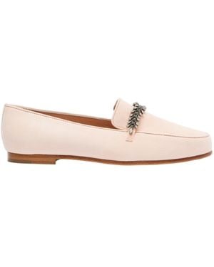 Manolo Blahnik Pisufa Embellished Suede Loafers - Pink
