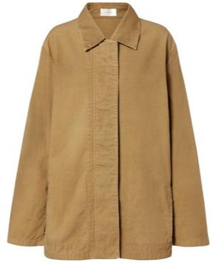 The Row Baeza Cotton Jacket - Natural