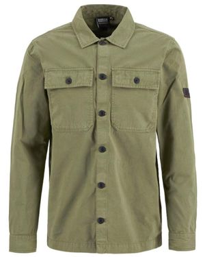 Barbour Buttoned Flap-Pocket Overshirt - Green
