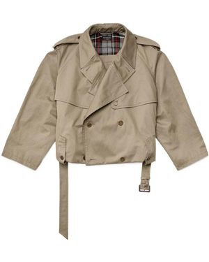 Balenciaga Folded Trench Coat - Natural