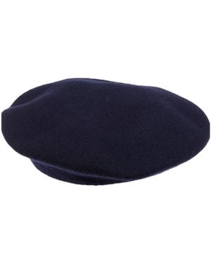 Maison Margiela Solid Color Wool Beret - Blue