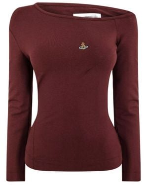 Vivienne Westwood Viv Hebo Long Sleeve T-Shirt - Purple