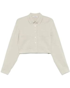 Low Classic Pocket Cropped Shirt - White