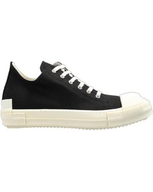 Rick Owens Low Sneaks Lace-Up Sneakers - Black