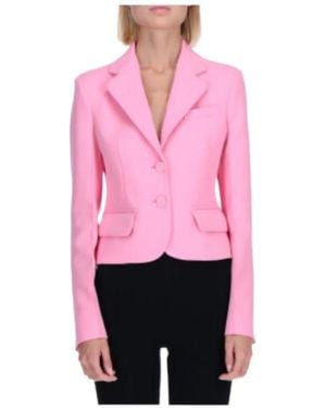 Ermanno Scervino Single-Breasted Straight Hem Blazer - Pink