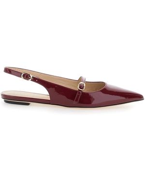 Stuart Weitzman Adjustable Strap Slingback Sandals - Brown