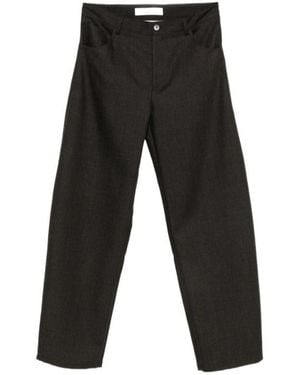 Séfr Casual Trousers With Belt Loops - Black