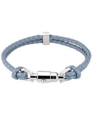 Gucci Braided Bracelet With Piston Detail - Blue