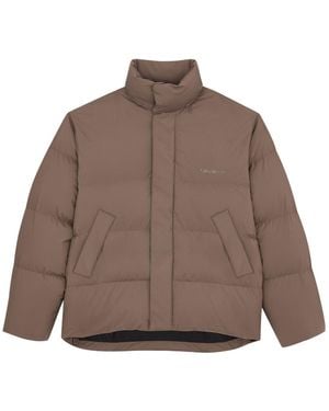Saint Laurent Down Puffer Jacket - Brown
