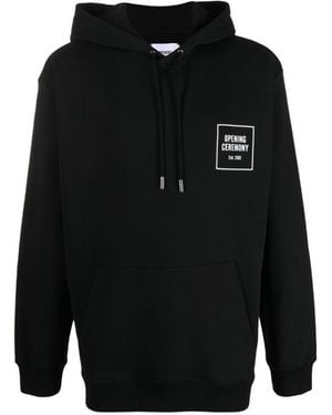 Opening Ceremony Graphic-Print Hoodie - Black