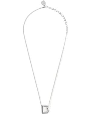 Balenciaga B Necklace - White