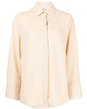 Vince Tie-Fastened Open Back Shirt - Natural