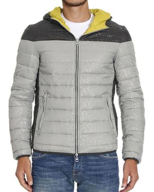 Armani Jeans Double-Sided Casual Jacket With Hat - Grey