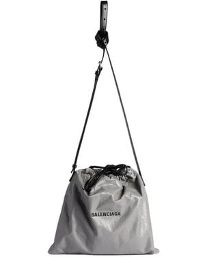 Balenciaga Shopper Dust Bag Crossbody Pouch Medium - White